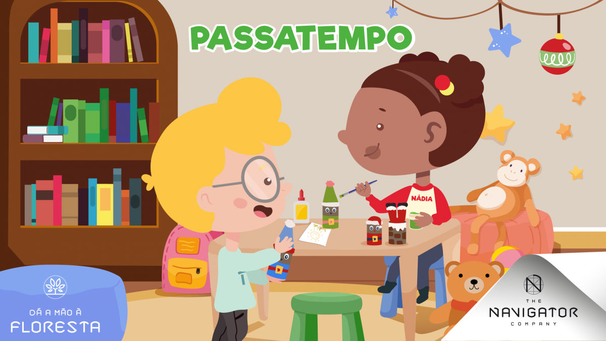 Passatempo Pai Natal de papel