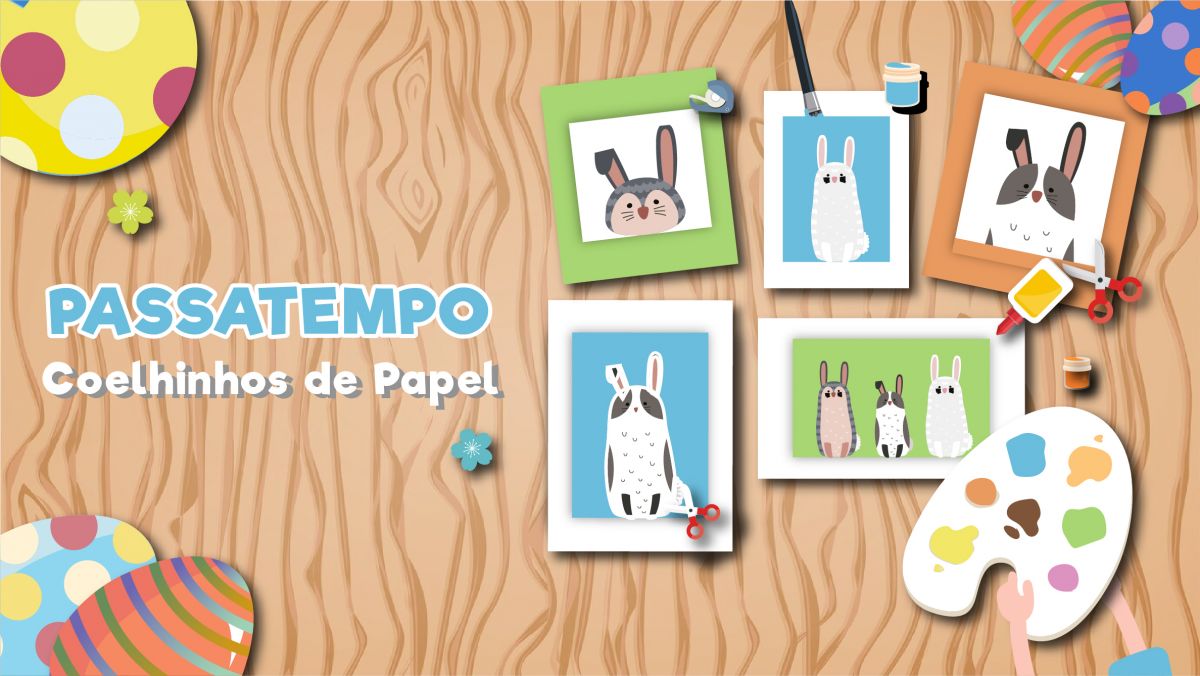 Dia Mundial da Arte: coelhinhos de papel