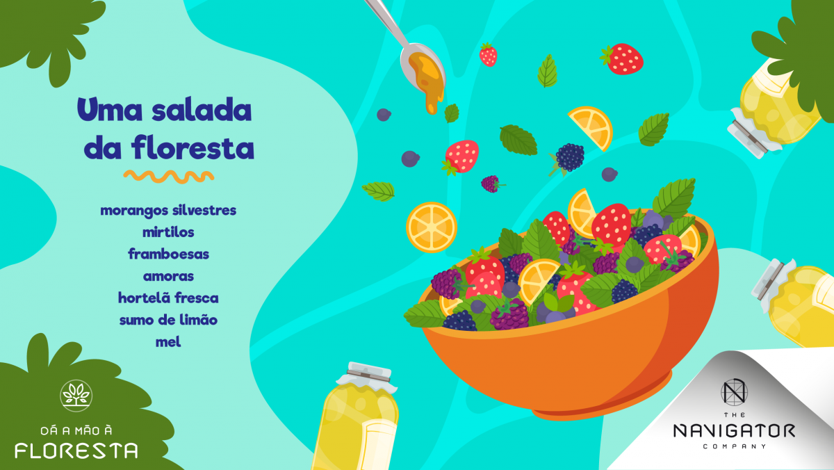 Uma salada da floresta